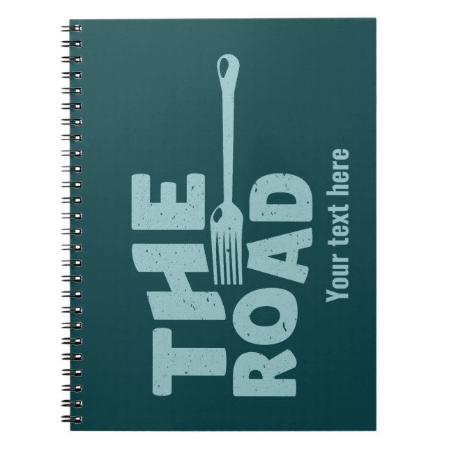 Carnet Fourche dans la typographie routière (Devant)
