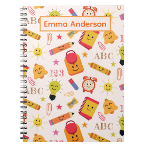 Carnet Fournitures scolaires de dessins animés Kawaii per