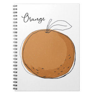 Carnet Fourre-tout aux fruits orange