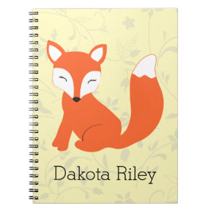 Carnet Fox mignon de bébé de région boisée