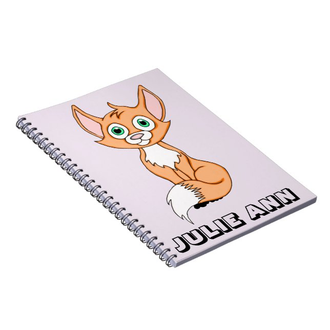 Carnet Foxy Roxy personnalisé (Côté Droit)