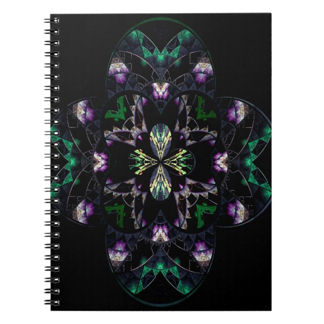 Carnet Fractal art texture (Devant)