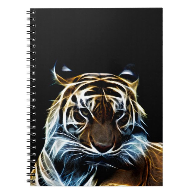 Carnet Fractal tiger (Devant)