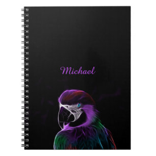 Carnet Fractale pourpre de perroquet de Digitals