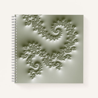 Carnet Fractale vert pâle