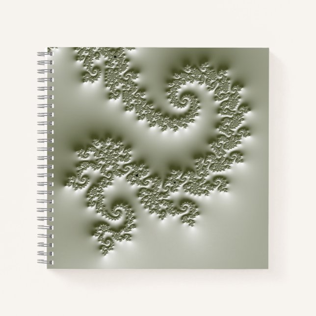 Carnet Fractale vert pâle (Devant)