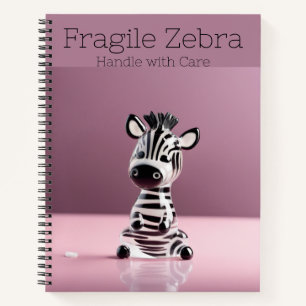 Carnet Fragile Zebra : Manipuler avec soin