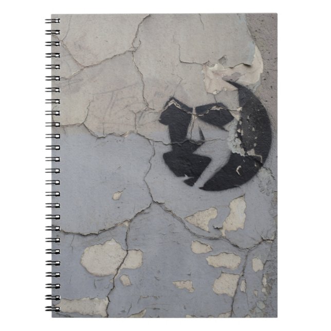 Carnet Fragment de pierre noir et blanc (Devant)
