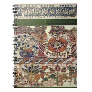 Carnet Fragment de textile dépeignant Jonas et la balein