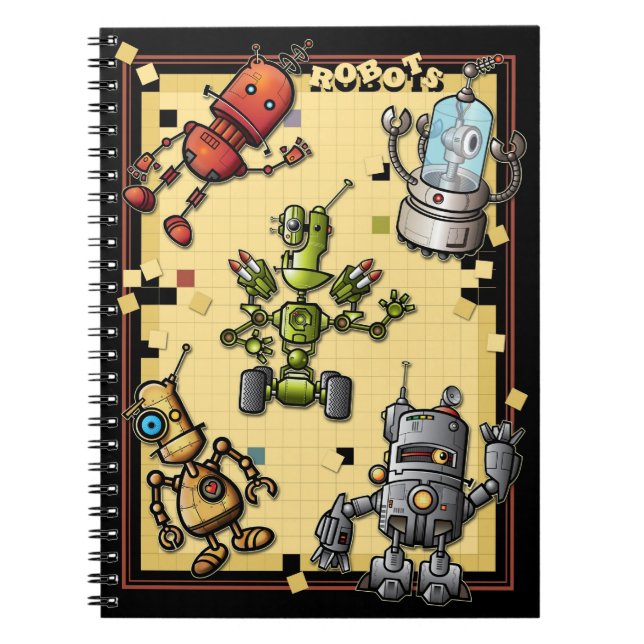 Carnet frais de bande de robot (Devant)