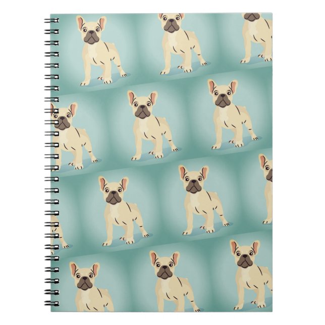Carnet frais de bouledogue français (Devant)
