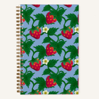Carnet Fraise Bleue