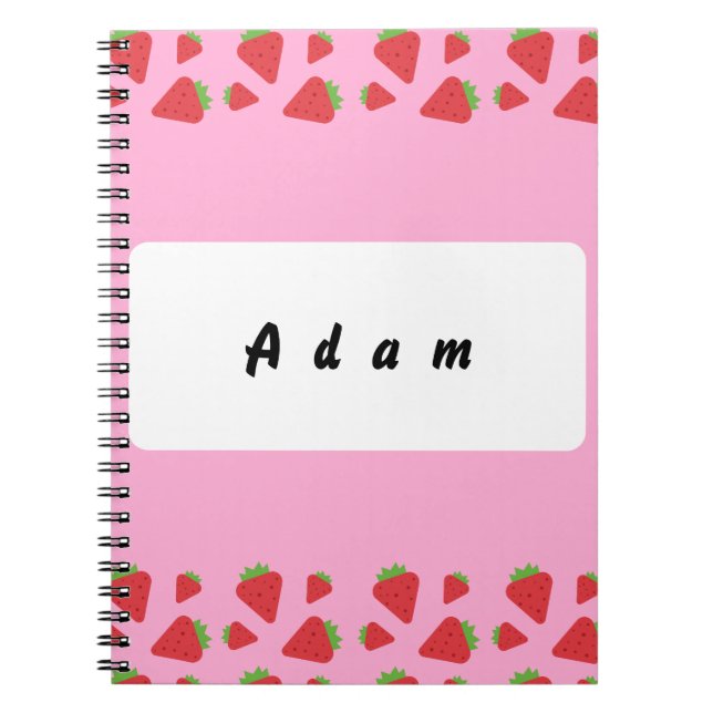 Carnet Fraise personnelle (Devant)