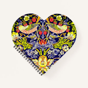 Carnet Fraise Thief Oiseaux William Morris