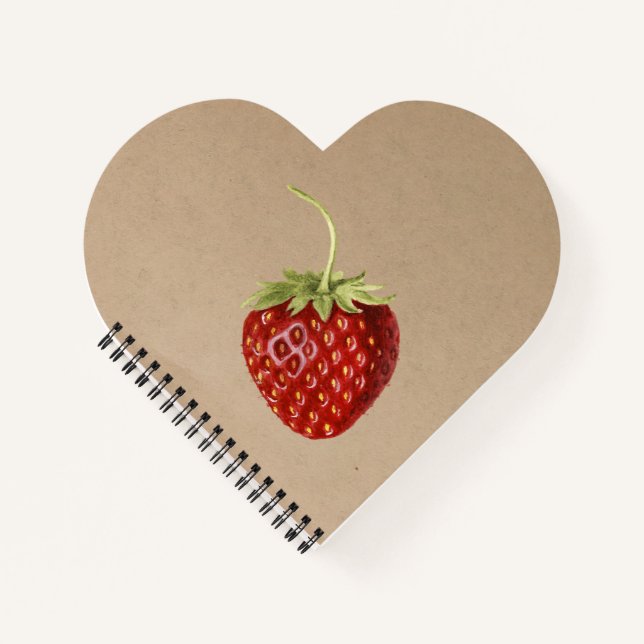Carnet Fraise vintage (Devant)