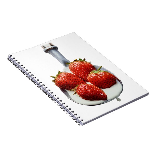Carnet Fraises et Crème (Côté Droit)