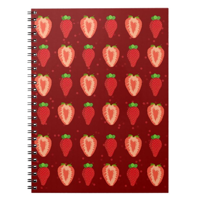 Carnet Framboise Artiste fraise Dessin Facile fraise (Devant)