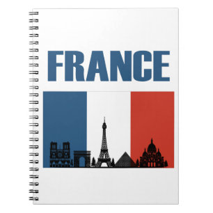 Carnet France Travel - Paris City Skyline Pavillon Franç