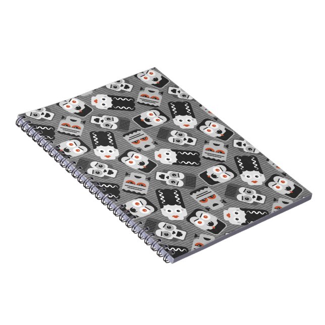 Carnet Frankenstein et amis éffrayants - noir, blanc et (Côté Droit)