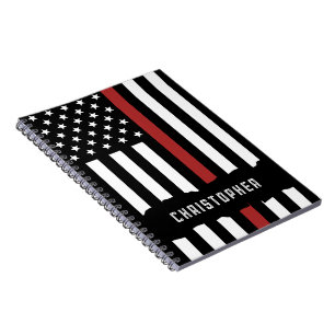 Carnet Frappe Frappe personnalisée mince Red Line USA