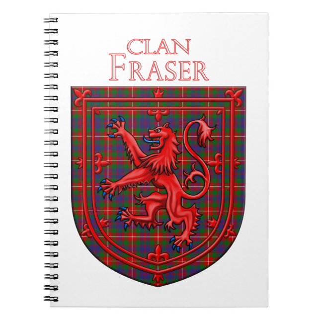 Carnet Fraser de Lovat Tartan Scottish Plaid (Devant)