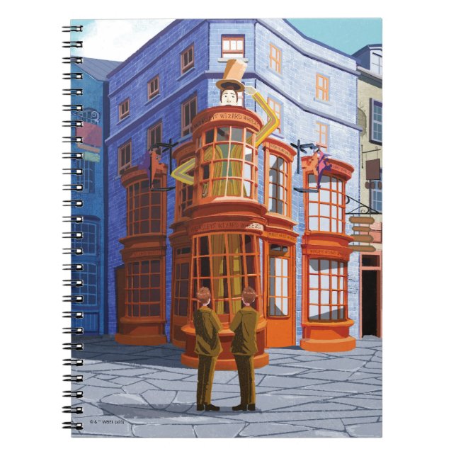 Carnet Fred et George chez Weasley's Wizard Wheezes (Devant)