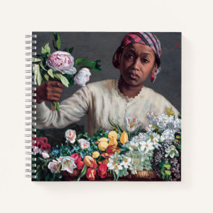 Carnet Frédéric Bazille - Jeune femme aux pivoines