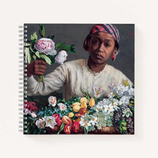 Carnet Frédéric Bazille - Jeune femme aux pivoines (Devant)