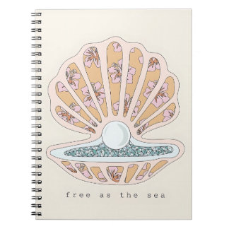 Carnet Free as the Sea Seashell