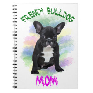 Carnet French Bulldog Mom Water Color Oil Peinture Art