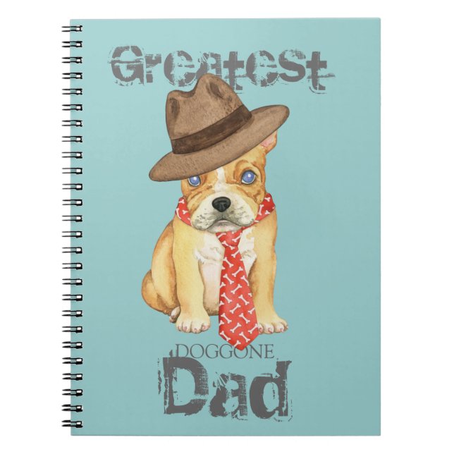 Carnet French Bulldog Papa (Devant)