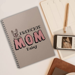 Carnet Frenchie Mom French Bulldog Lover Nom personnalisé