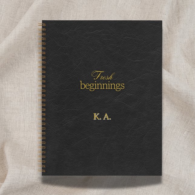 Carnet Fresh Beginnings Leather-Look Retirement Gift (Créateur téléchargé)