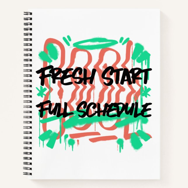 Carnet Fresh Start Plein Horaire École Début (Devant)