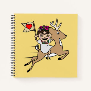 Carnet Frida Kahlo   FridaMoji - Reindeer