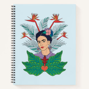 Carnet Frida Kahlo Oiseaux de Paradis Floral Graphic
