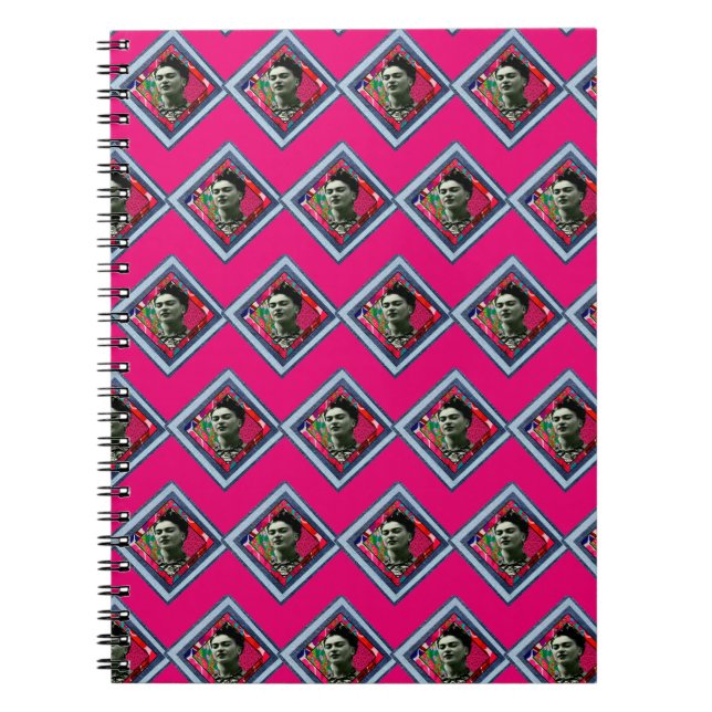 Carnet Frida Kahlo Retro Denim Diamond (Devant)