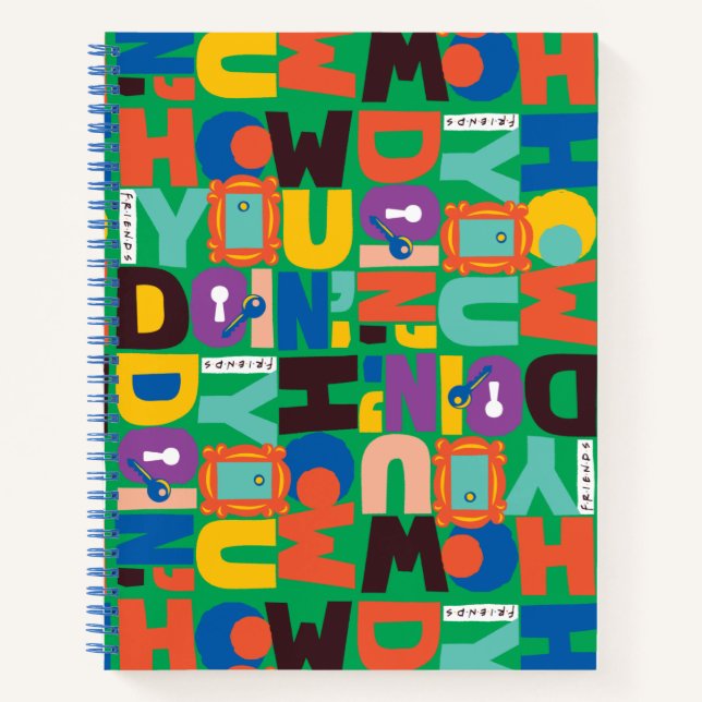 Carnet FRIENDS™ | Comment vas-tu Design Vibrant (Devant)