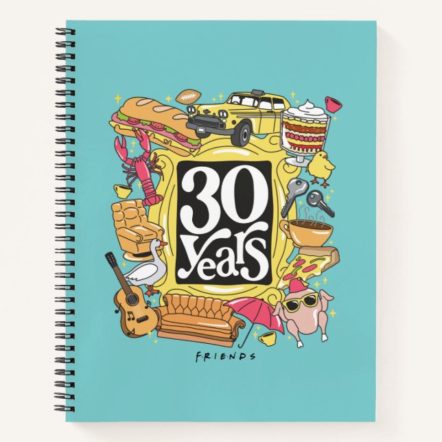Carnet FRIENDS™ | Graphisme 30 ans (Devant)