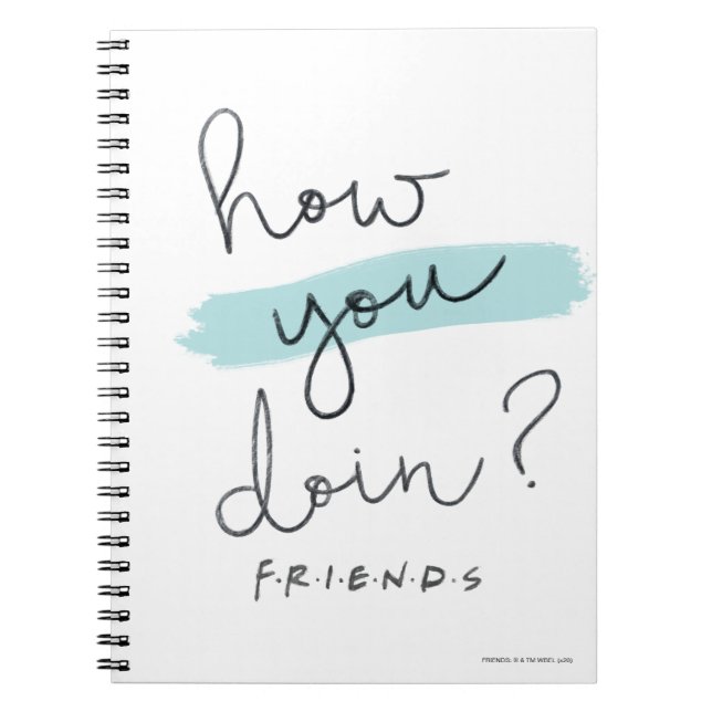 Carnet FRIENDS™ | How You Doin? (Devant)