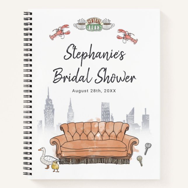 Carnet FRIENDS™ | Invité à la Baby Shower Central Perk (Devant)