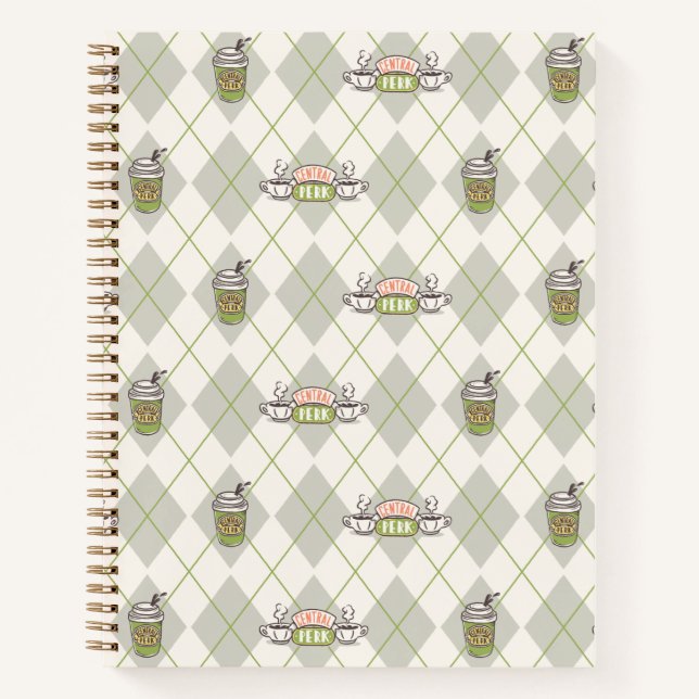 Carnet FRIENDS™  | Motif à carreaux de Central Perk (Devant)