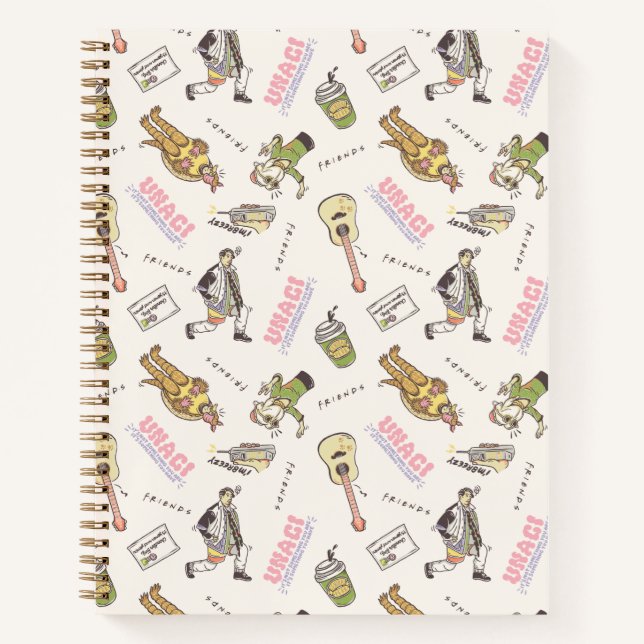 Carnet FRIENDS™ Motif Dessin Animé Brun (Devant)