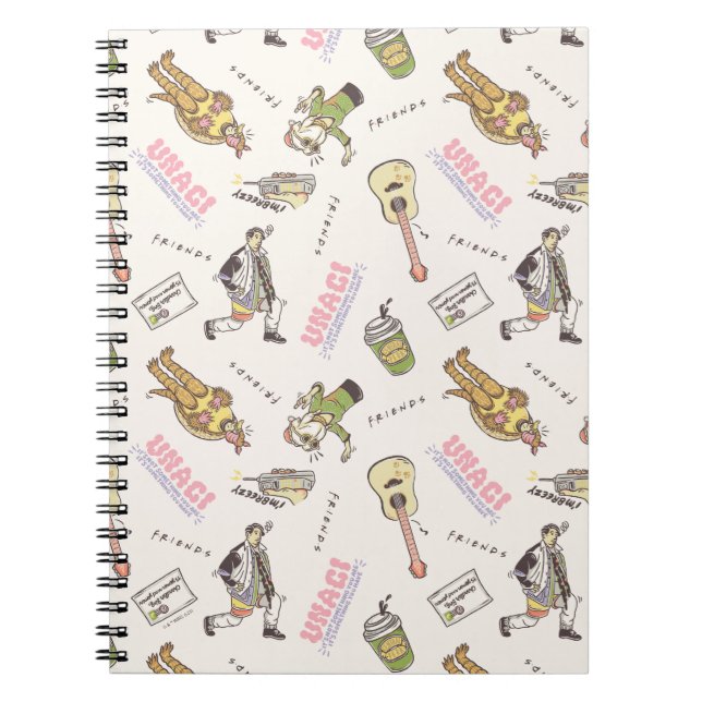 Carnet FRIENDS™ Motif Dessin Animé Brun (Devant)