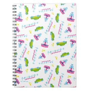Carnet FRIENDS™ Motif Taxi et Fontaine à Eau