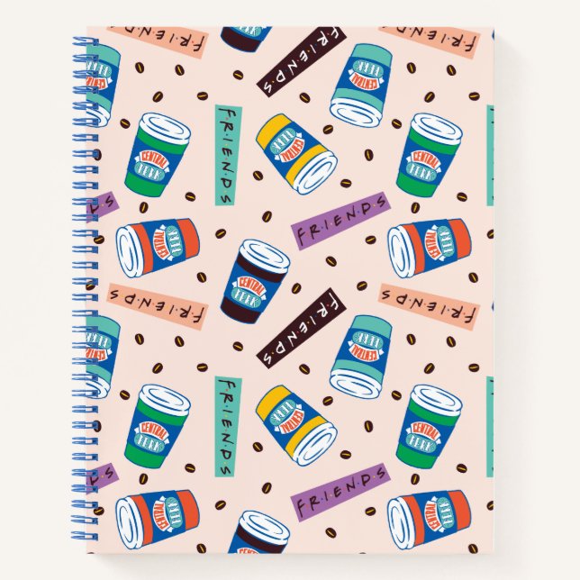 Carnet FRIENDS™ | Motif vibrant de Central Perk (Devant)
