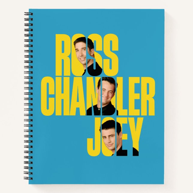 Carnet FRIENDS™ | Ross, Chandler et Joey (Devant)