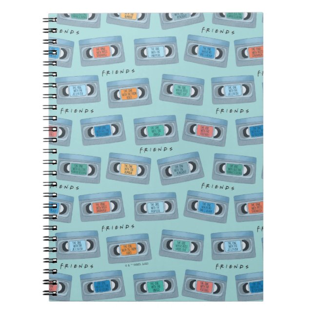 Carnet FRIENDS™ | The One With Video Tape Pattern (Devant)
