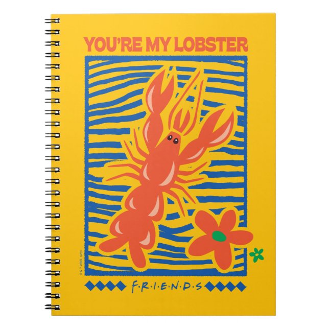Carnet FRIENDS™ | Vous êtes mon homard Graphisme vibrant (Devant)