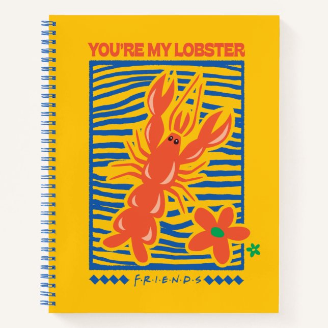 Carnet FRIENDS™ | Vous êtes mon homard Graphisme vibrant (Devant)